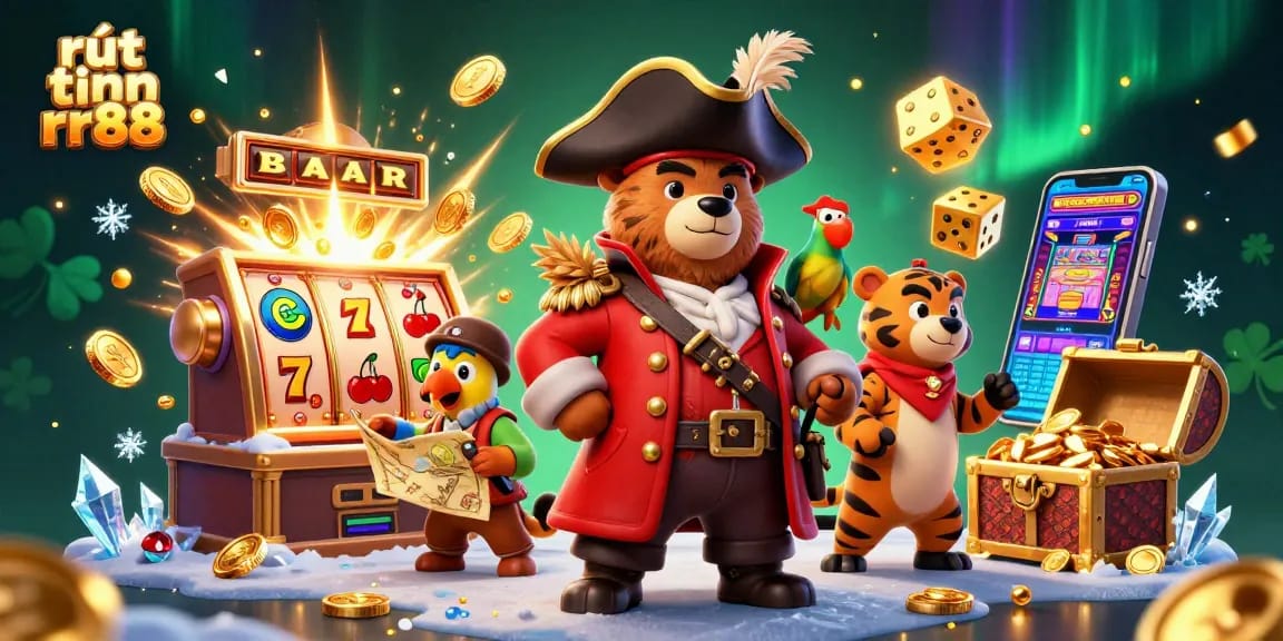 Engage with rút tiền rr88 for instant cashouts at vibrant slots, featuring a playful pirate theme.