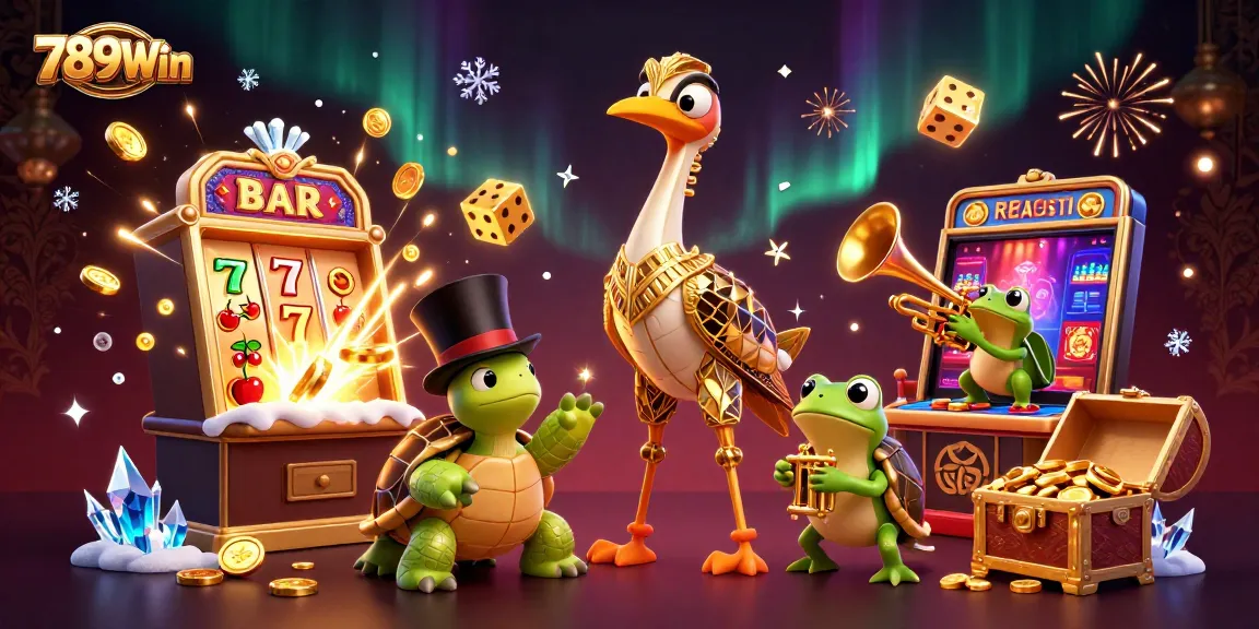 Experience the excitement at 789Win with a dynamic casino scene bursting with action and rewards.