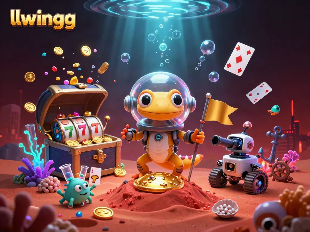 Experience the thrill of llwingg casino with exciting games in a vibrant Martian setting.