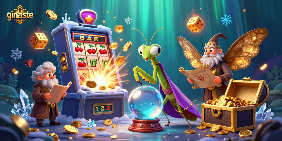 Engage with ginaste's exciting online slot experience featuring vibrant characters and game elements.