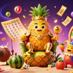 Experience the thrill of gaming at 98win with vibrant casino elements and exciting characters.